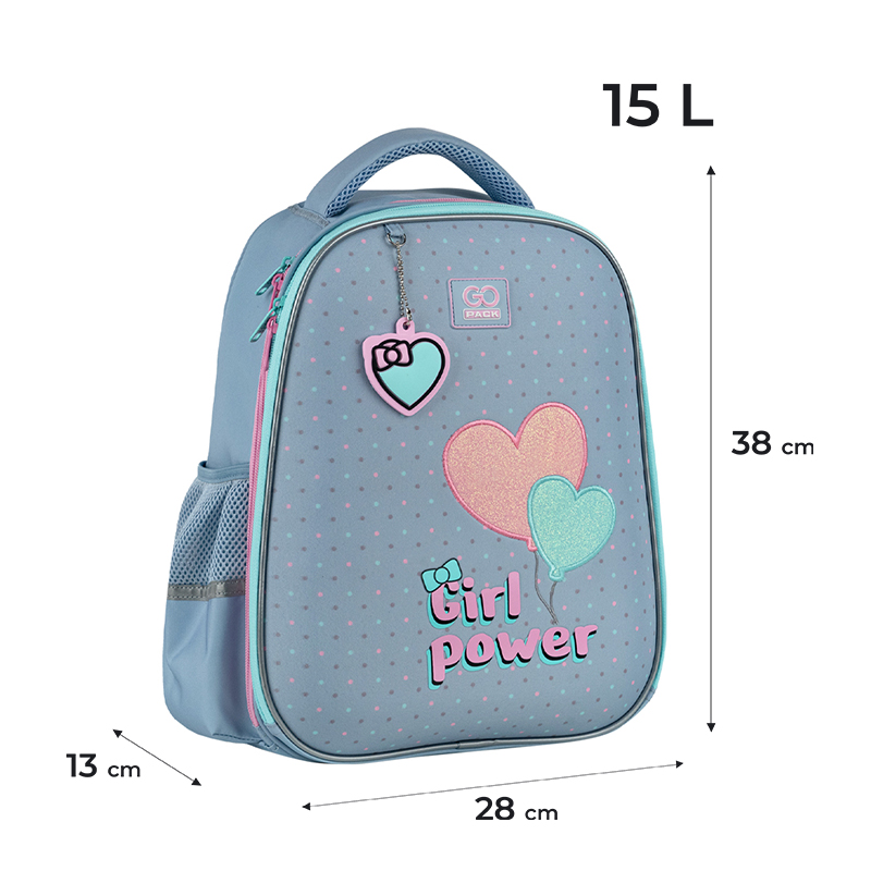 Backpack "GoPack" /GO25-165M-1/ Education half 165M Girl Power (1/4)