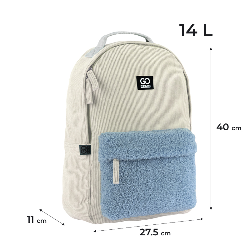 Backpack "GoPack" /GO25-147M-1/ Education Teens 147 beige (1/20)