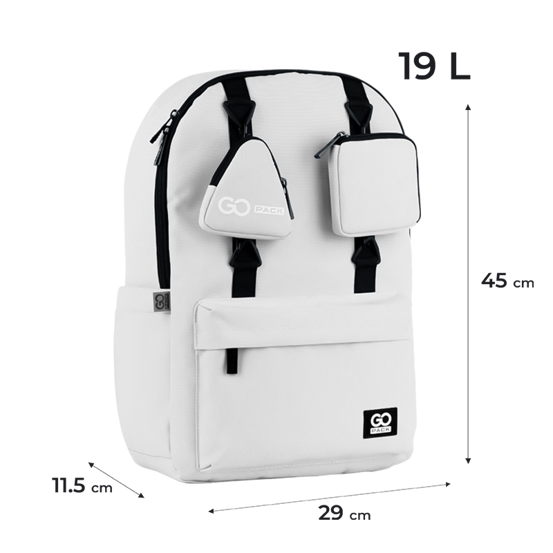 Backpack "GoPack" /GO25-178L-2/ Education Teens 178 gray (1/10)