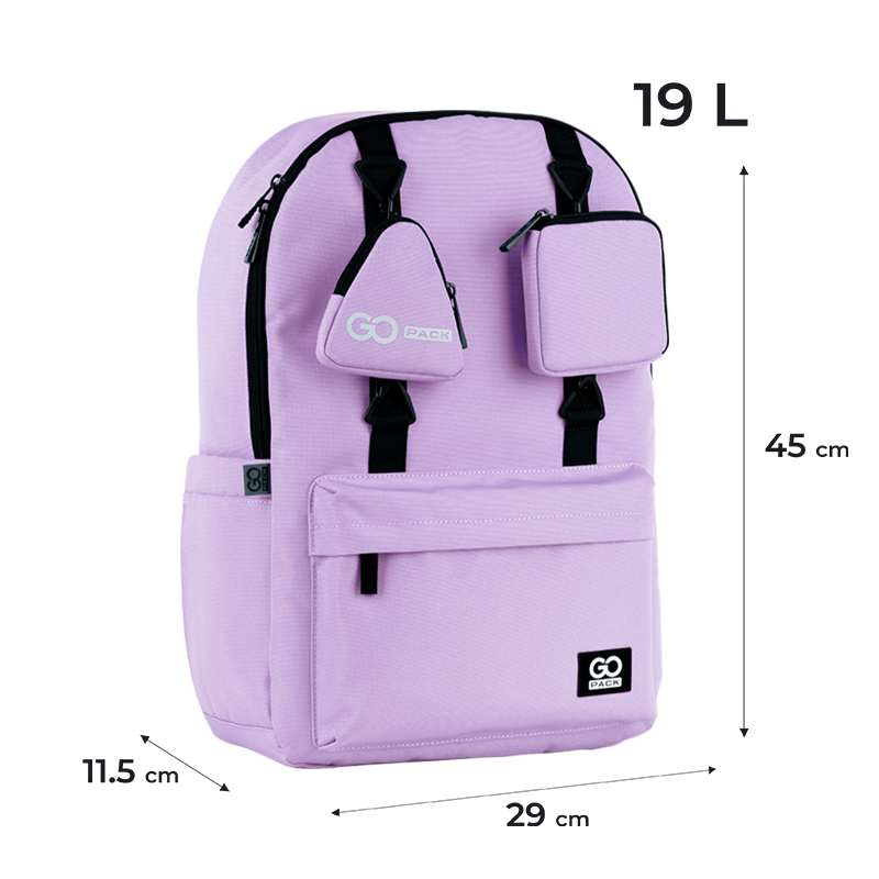Backpack "GoPack" /GO25-178L-4/ Education Teens 178 purple (1/10)