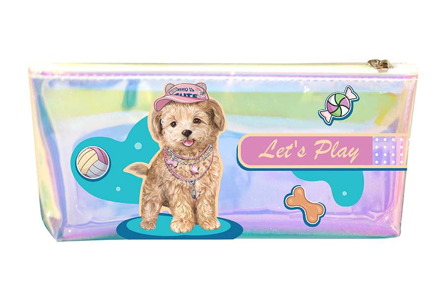 Пенал-косметичка  /13101/ лазерний, "Let’s Play" 20*9*2,5см (1)