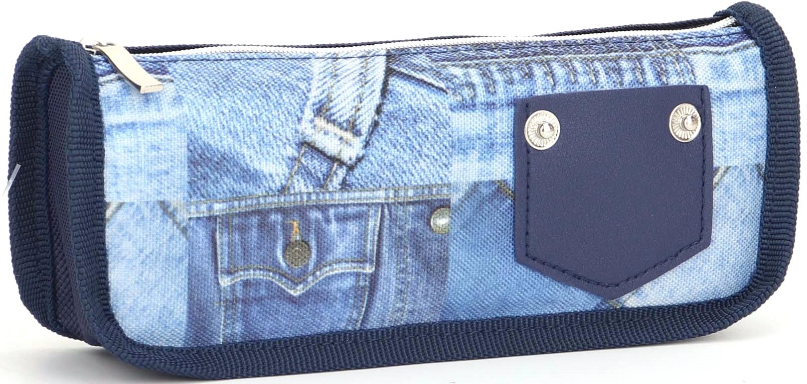 Пенал "Bourgeois" /KJ3211/ Blue 21*4.5*6см