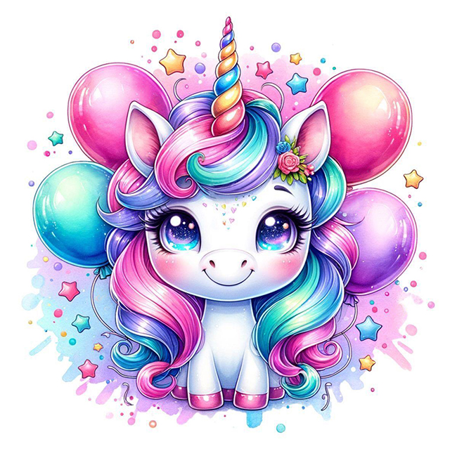 Set for creativity with rhinestones (sticker) "Go to art" /177412/ "Unicorn" 11*10cm