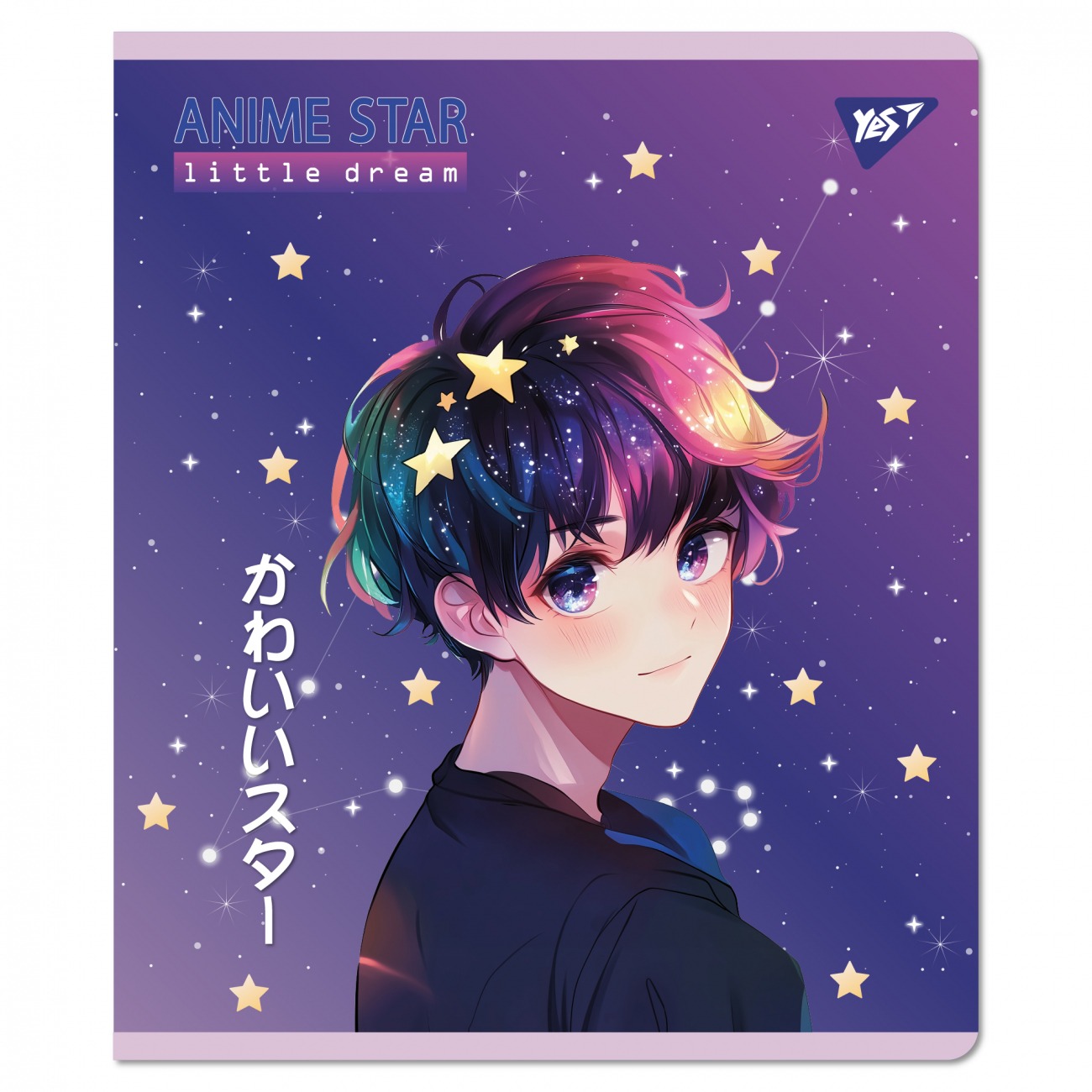 Зошит уч. "YES" 18арк.# /767514/ "Anime star" Софт тач, УФ виб (10/200)