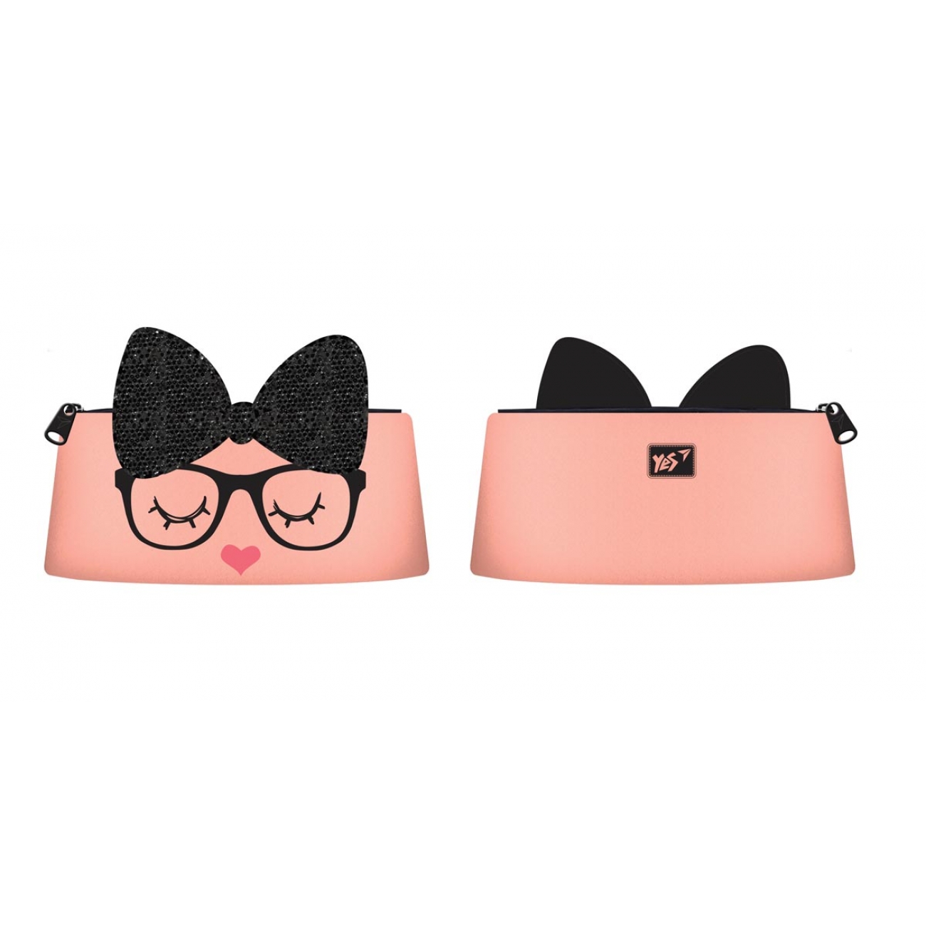 Soft pencil case "YES" /533007/ TO-01 "Spark", pink (1/100)