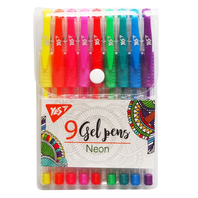 Set of gel pens "YES" 9 pcs. /420432/ "Neon" (1/12/144)