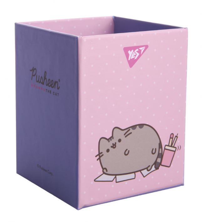 Стакан-підставка для ручок "YES" /708333/ "Pusheen", картон (1/48)