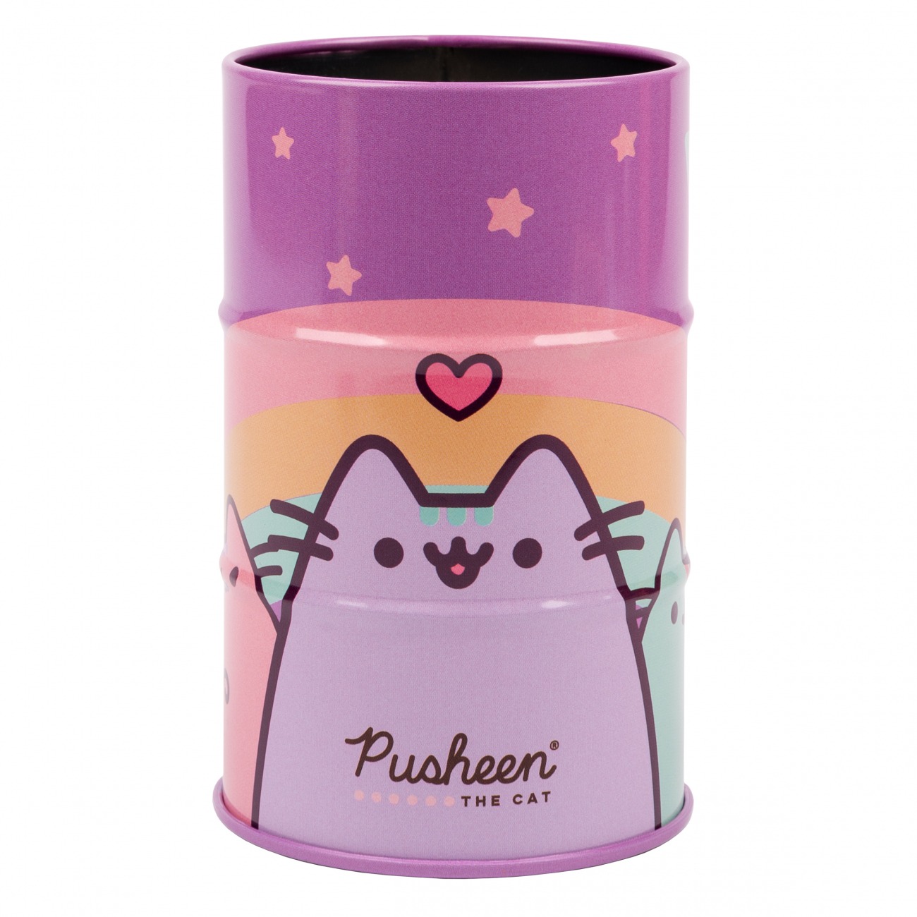 Стакан-підставка для ручок "YES" /470505/ "Pusheen бочка", метал (1/50/100)