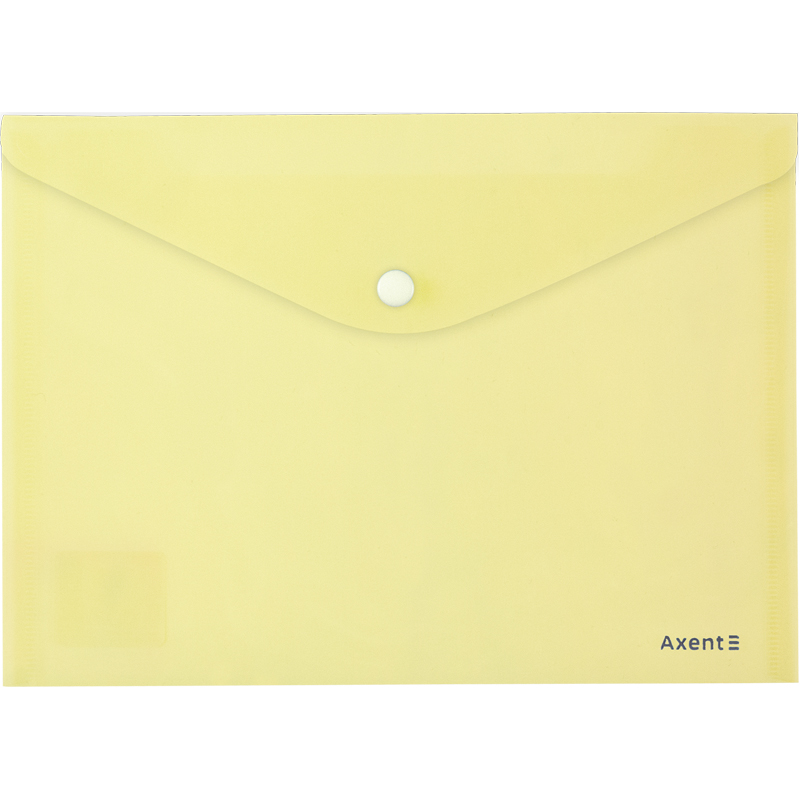 Button-envelope folder A5 "Axent" /1522-08-A/ Pastelini, yellow (12/360)