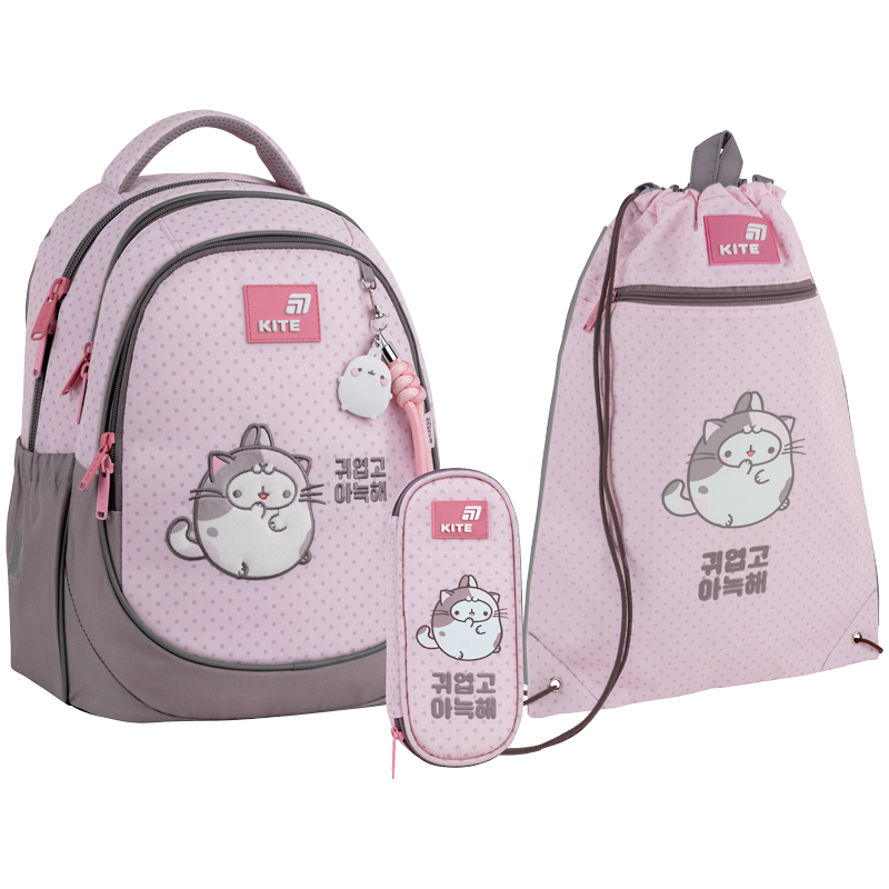 "Kite" set /SET_ML26-700M/ backpack + pencil case + shoe bag 700 Molang (1/6)