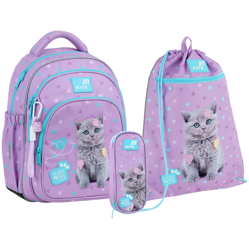 Set "Kite" /SET_SP26-763S/ backpack + pencil case + shoe bag 763S Studio Pets (1/6)