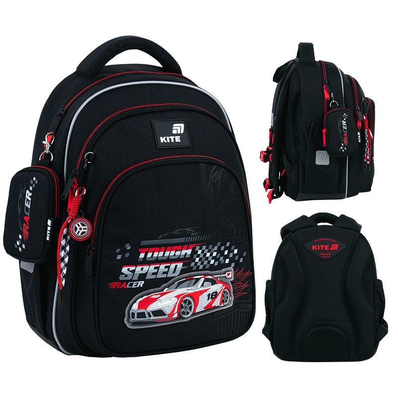 Backpack "Kite" /K26-763S-2/ Education 763S Speed Racer (1/6)