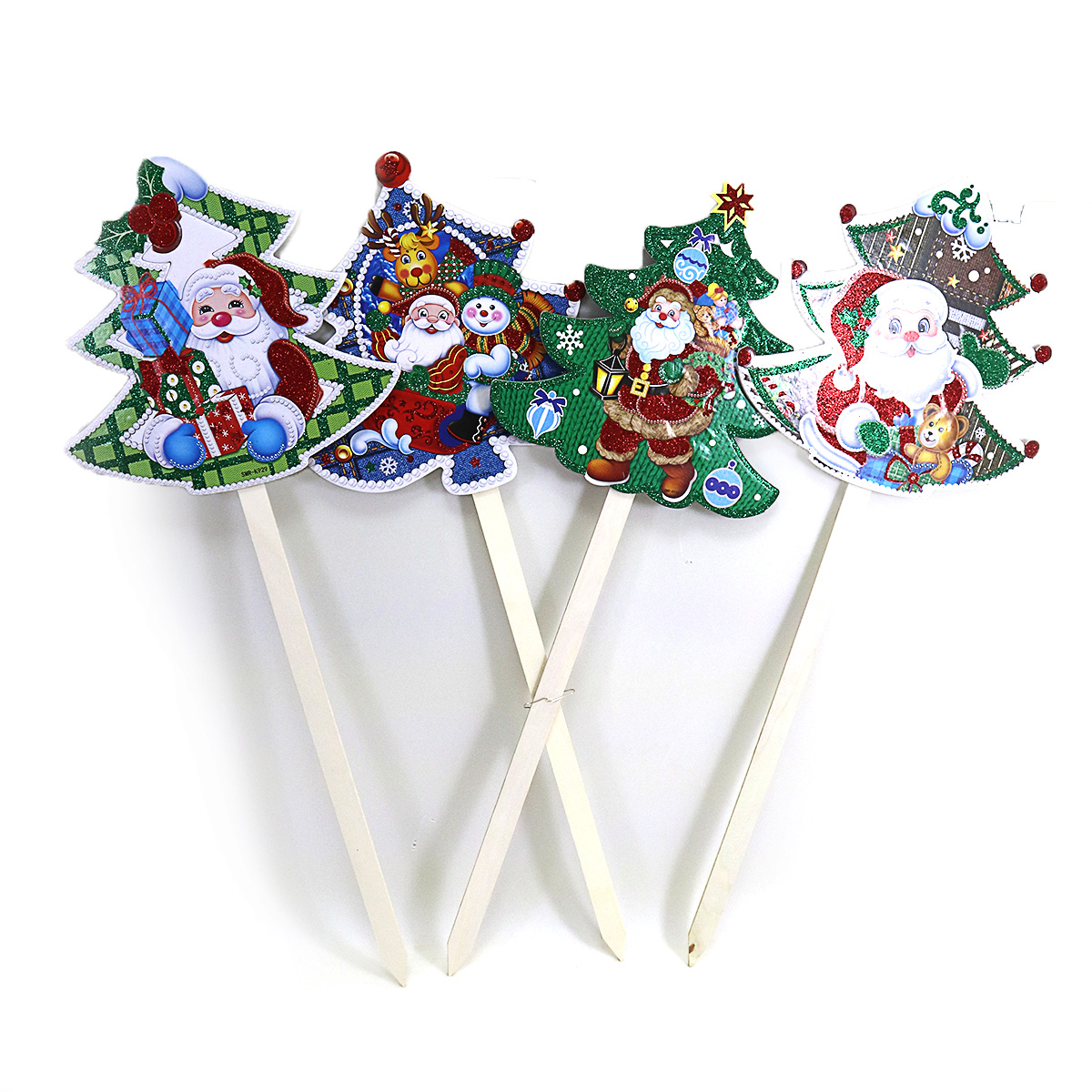 New Year's decoration on a stick "JO" /DSCN9888/ "Christmas trees" 74*29cm (1/60)