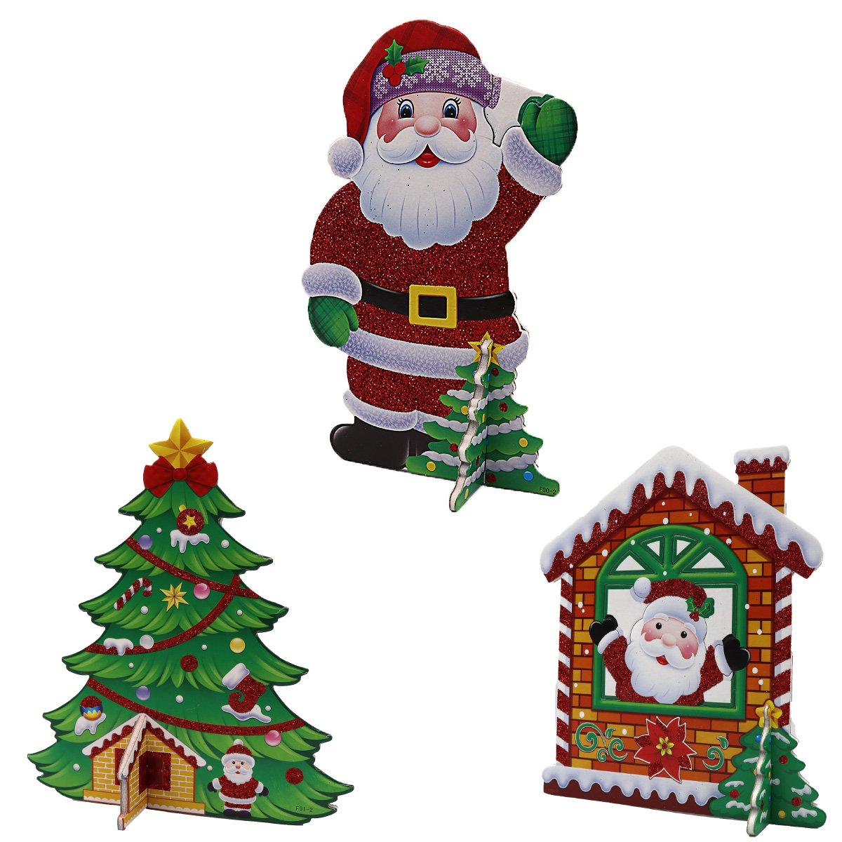 New Year's decorations "JO" /F90-2/ "Christmas" 21*14cm (1/10)