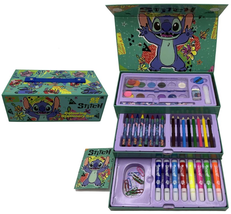 Set for creativity /ST-62/ 62 items "Stitch" in a box 25.5*13*9cm suitcase (1/18)