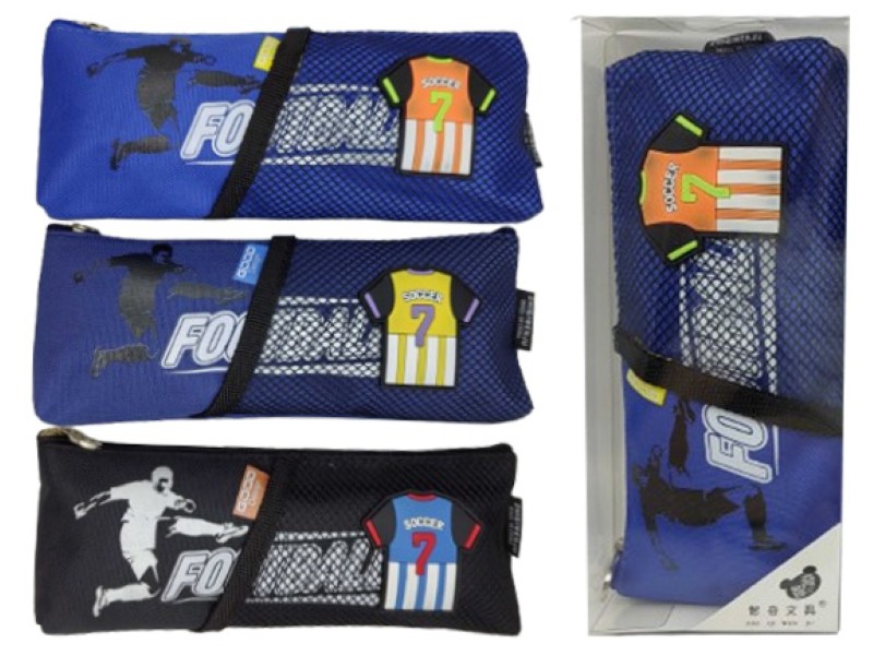 Пенал-косметичка /8056/ "Football" уп.PVC (1/12)