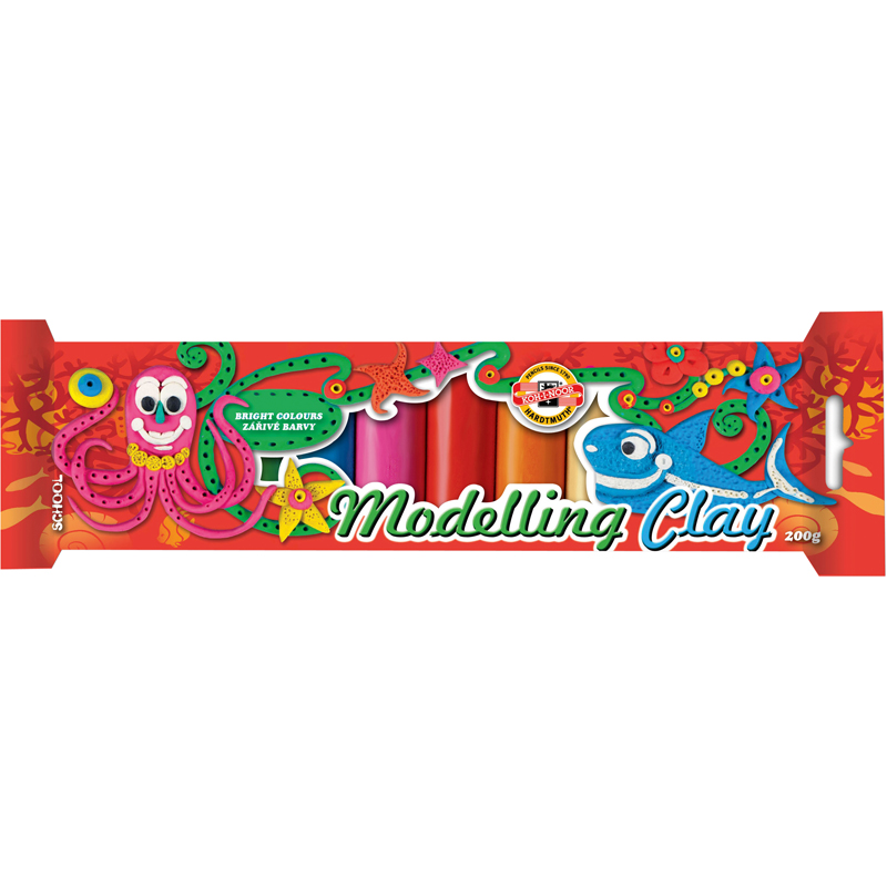 Plasticine "Koh-i-Noor" 10 pcs. 200g "Underwater World" P/E pack. 131712/131510 (15)