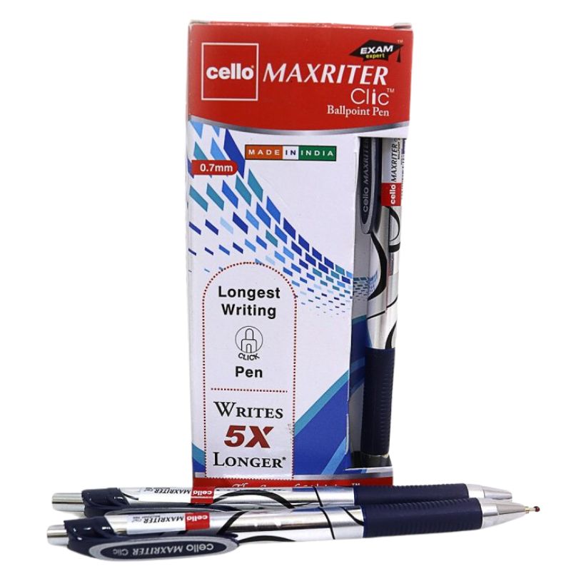 Ballpoint pen CELLO "Maxriter" Clic blue 0.7mm Original (12/120/1200)