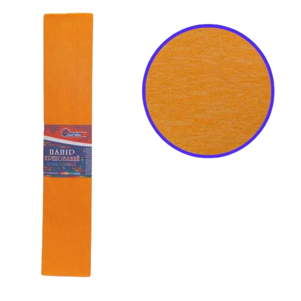 Corrugated paper 110%, 20g/m2 JO /KR110-8018 / 50*200cm, "Light orange" (10/200)