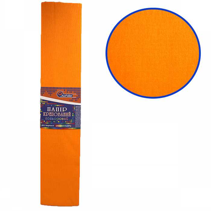 Corrugated paper 55%, 20g/m2 JO /KR55-80707 / 50*200cm, "Carrot" (10/200)