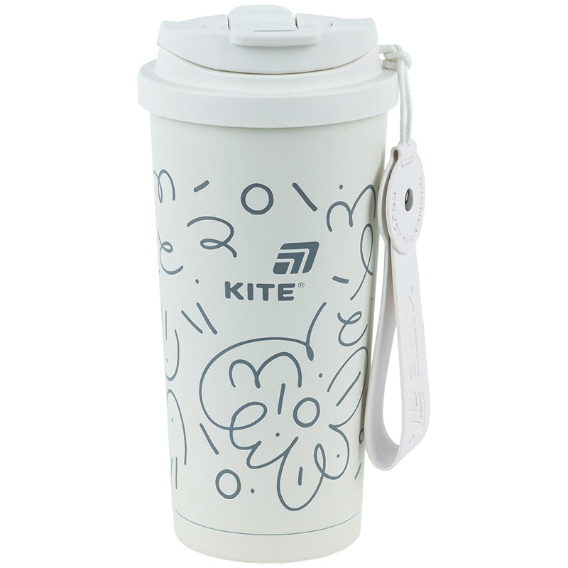 Thermal mug "Kite" /K25-1226-3/ 550 ml, white (1/40)