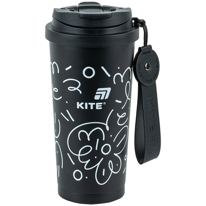Thermal mug "Kite" /K25-1226-1/ 550 ml, black (1/40)