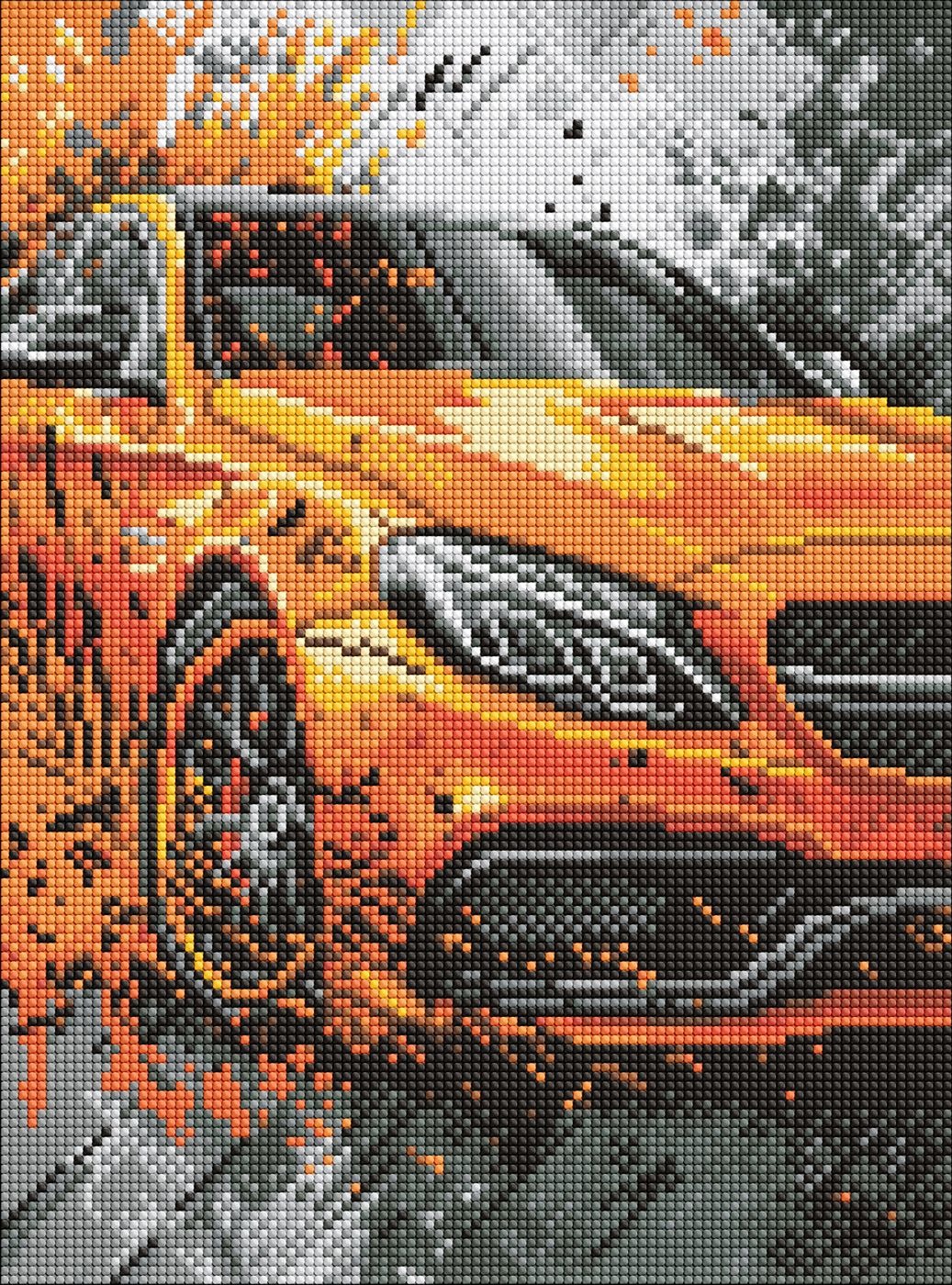 Diamond mosaic "Ideyka" /AMO8242/ "Bright power" 30*40cm