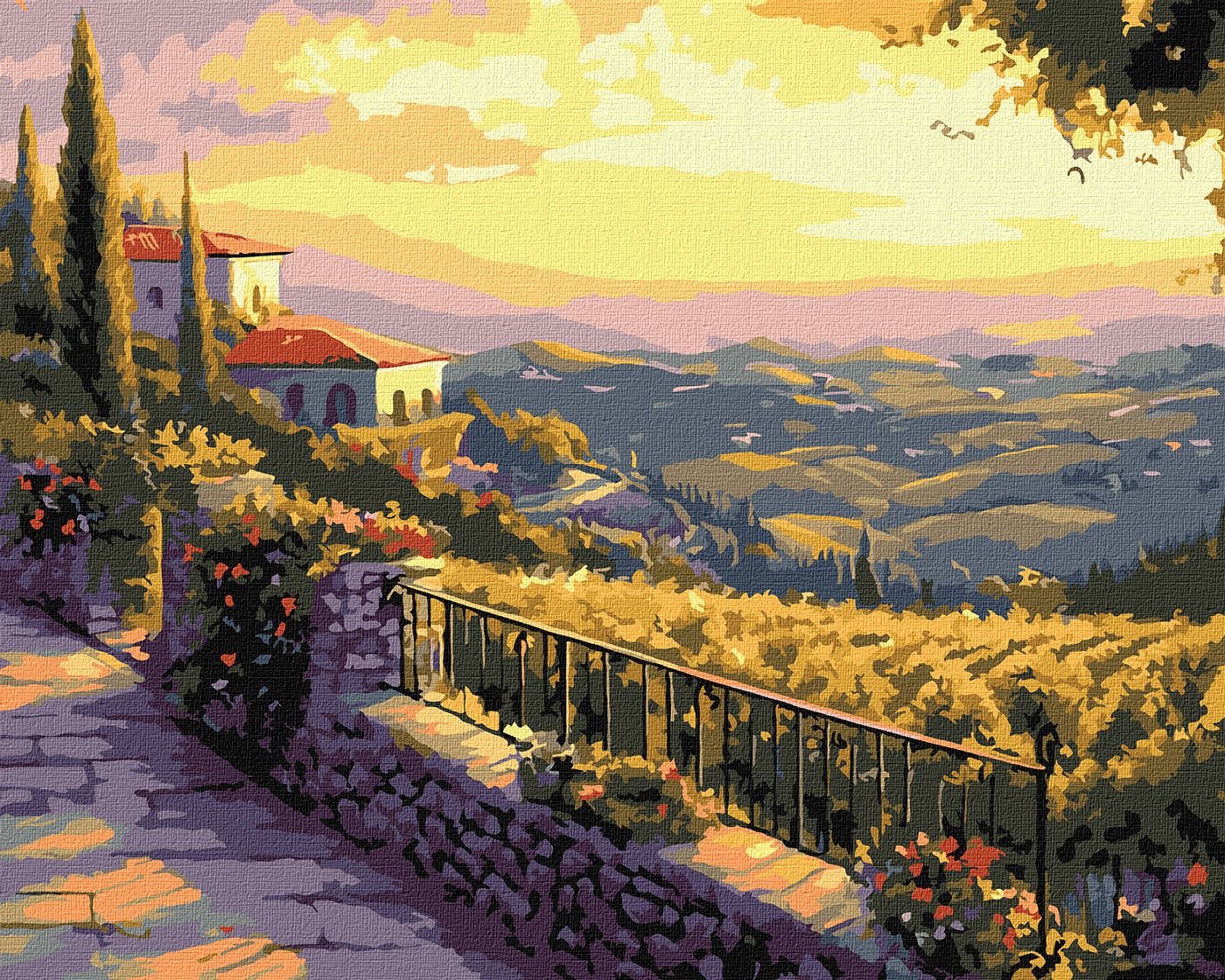 Painting by numbers "Ideyka" /KHO2907/ "Italian evening" 40*50 cm