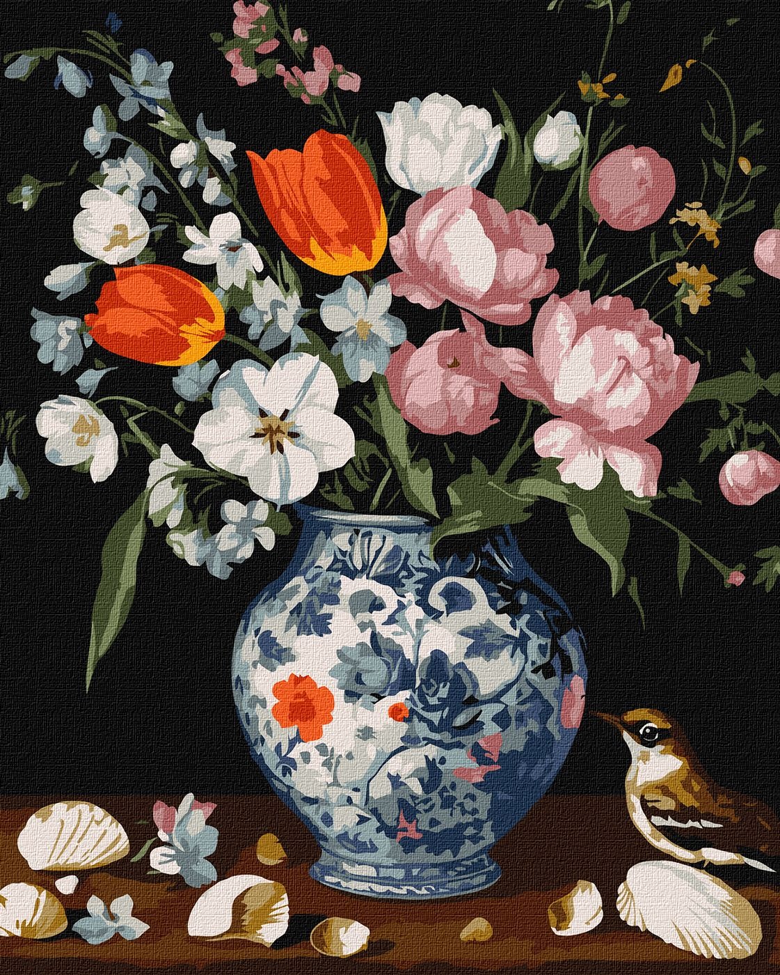 Painting by numbers "Ideyka" /KHO3321/ "Bouquet in a beautiful vase" 40*50cm