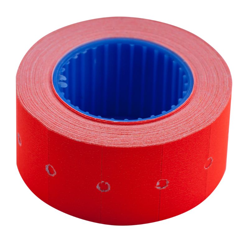 Price tag rectangular "BUROMAX" /BM.282101-05/ 22*12mm (500pcs, 6m), outer winding, red (10/200)