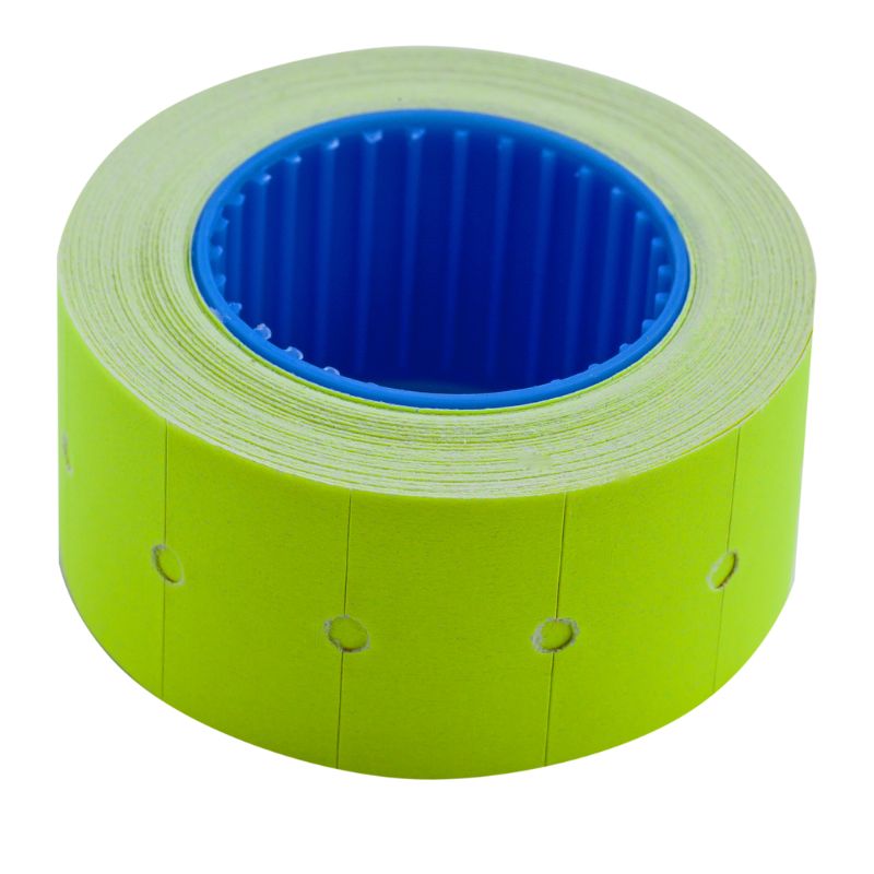 Price tag rectangular "BUROMAX" /BM.282101-08/ 22*12mm (500pcs, 6m), outer winding, yellow (10/200)