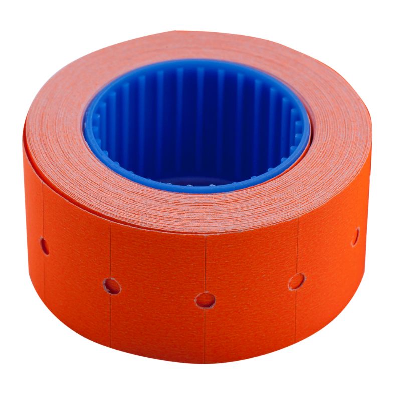 Rectangular price tag "BUROMAX" /BM.282101-11/ 22*12mm (500pcs, 6m), outer winding, orange (10/200)