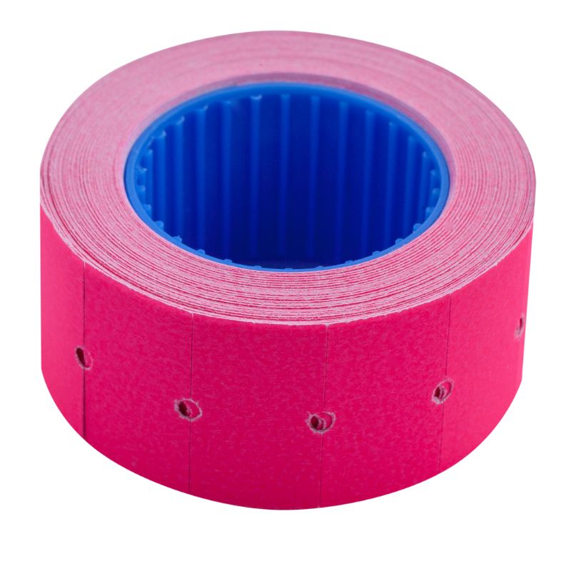Price tag rectangular "BUROMAX" /BM.282101-29/ 22*12mm (500pcs, 6m), external winding, crimson (10/200)
