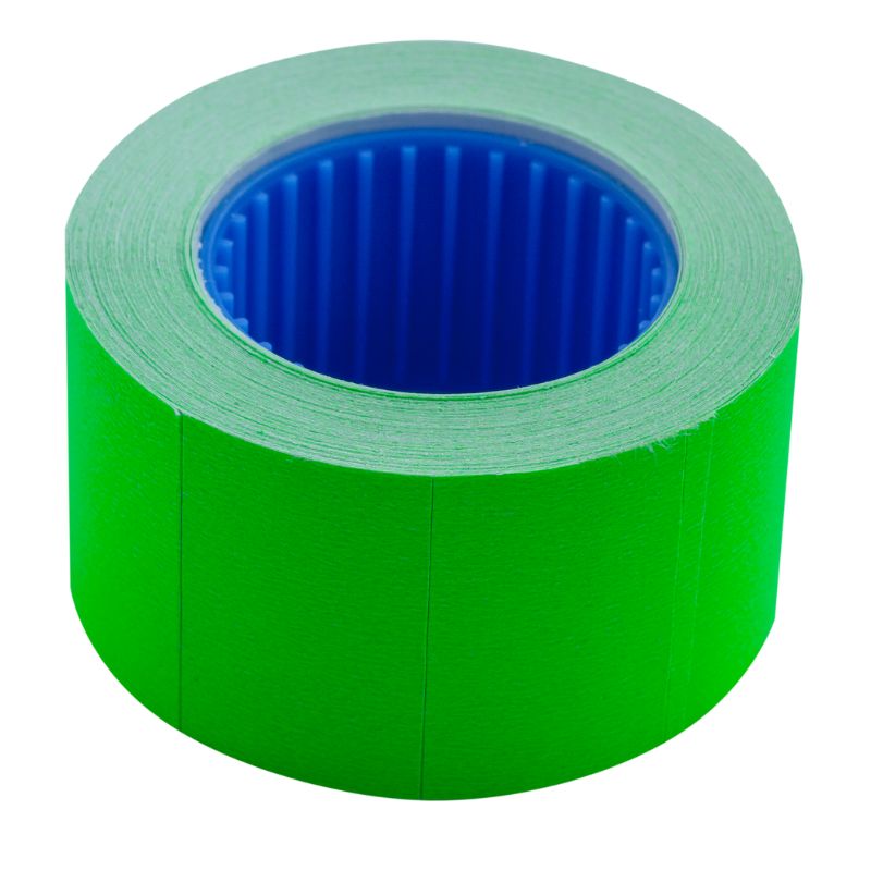 Rectangular price tag "BUROMAX" /BM.282103-04/ 26*16mm (375pcs, 6m), outer winding, green (10/400)