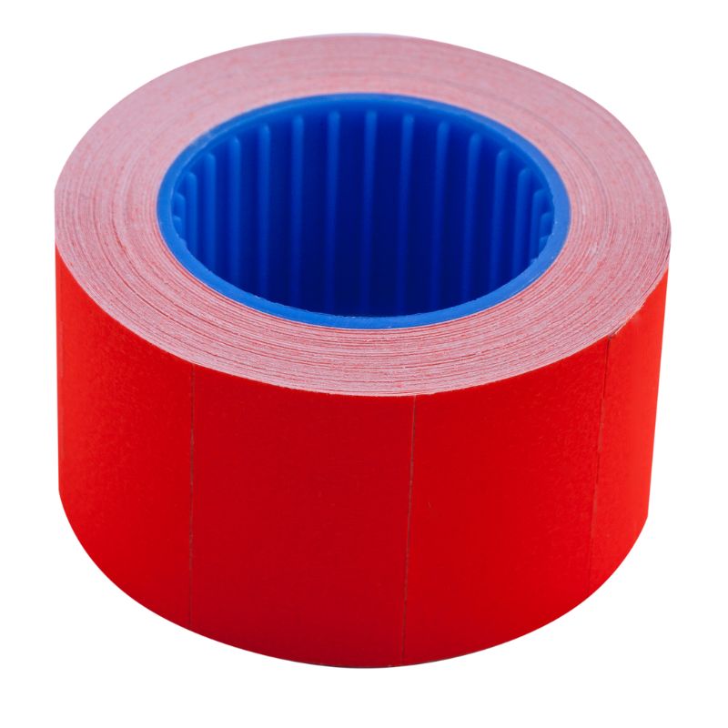 Rectangular price tag "BUROMAX" /BM.282103-05/ 26*16mm (375pcs, 6m), outer winding, red (10/400)