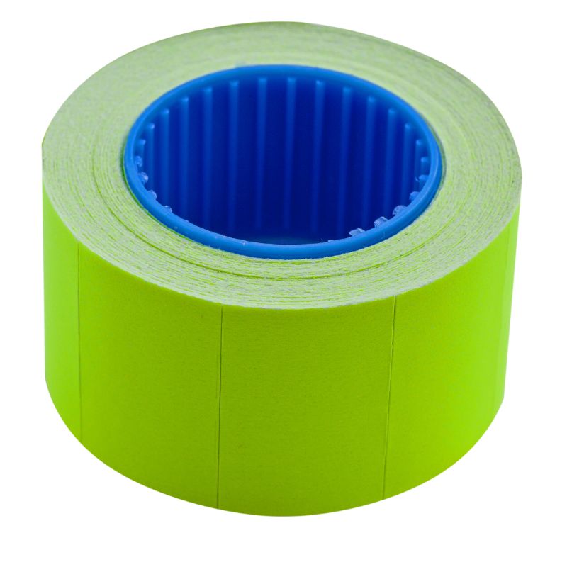 Rectangular price tag "BUROMAX" /BM.282103-08/ 26*16mm (375pcs, 6m), outer winding, yellow (10/400)