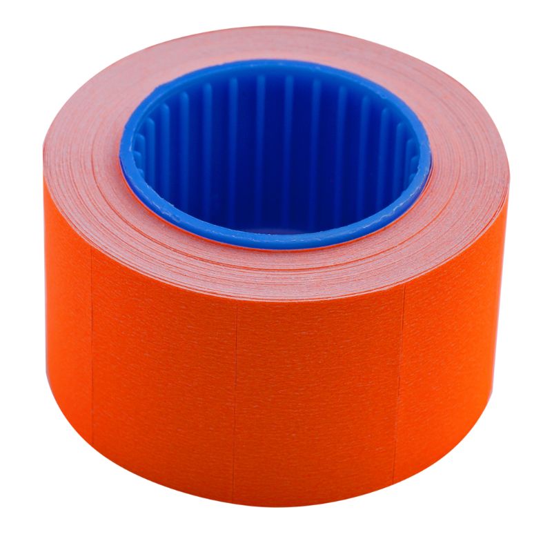 Rectangular price tag "BUROMAX" /BM.282103-11/ 26*16mm (375pcs, 6m), outer winding, orange (10/400)