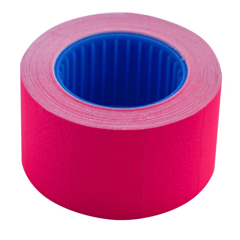 Rectangular price tag "BUROMAX" /BM.282103-29/ 26*16mm (375pcs, 6m), external winding, crimson (10/400)