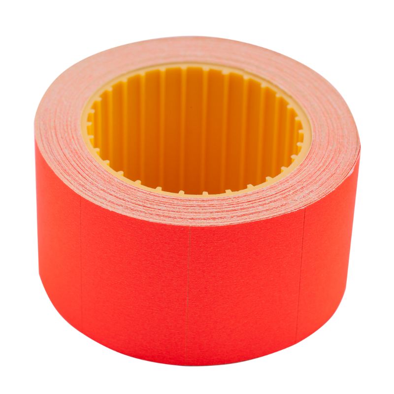Price tag rectangular "BUROMAX" /BM.282104-05/ 30*20mm (300pcs, 6m), outer winding, red (10/200)