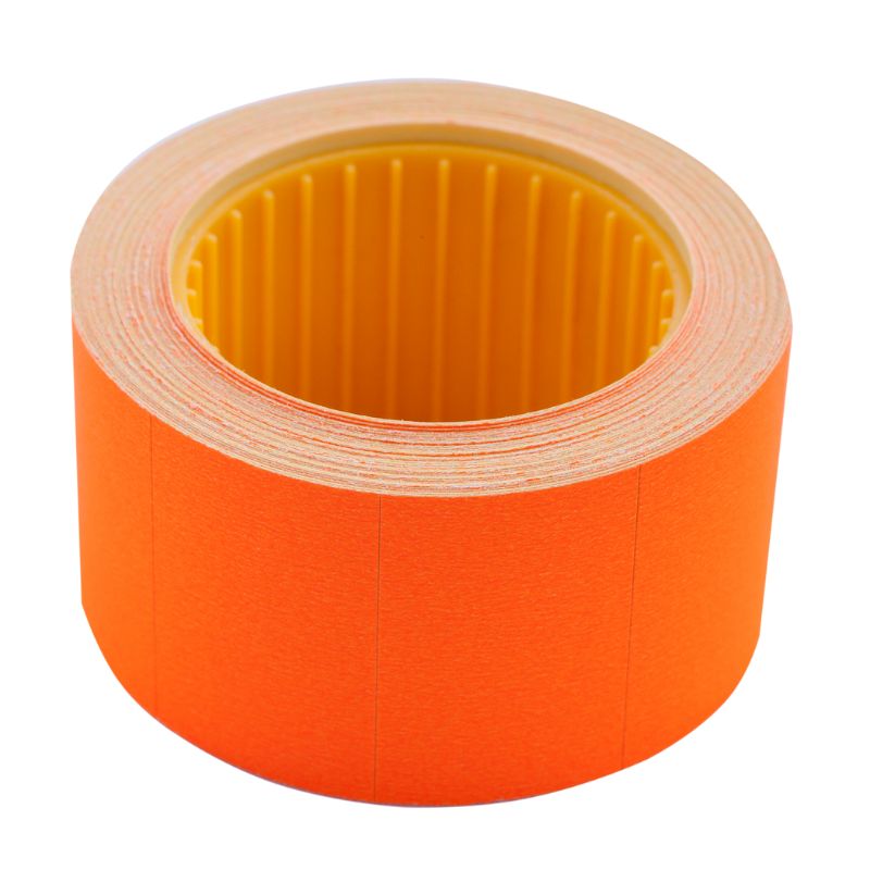 Rectangular price tag "BUROMAX" /BM.282104-11/ 30*20mm (300pcs, 6m), outer winding, orange (10/200)