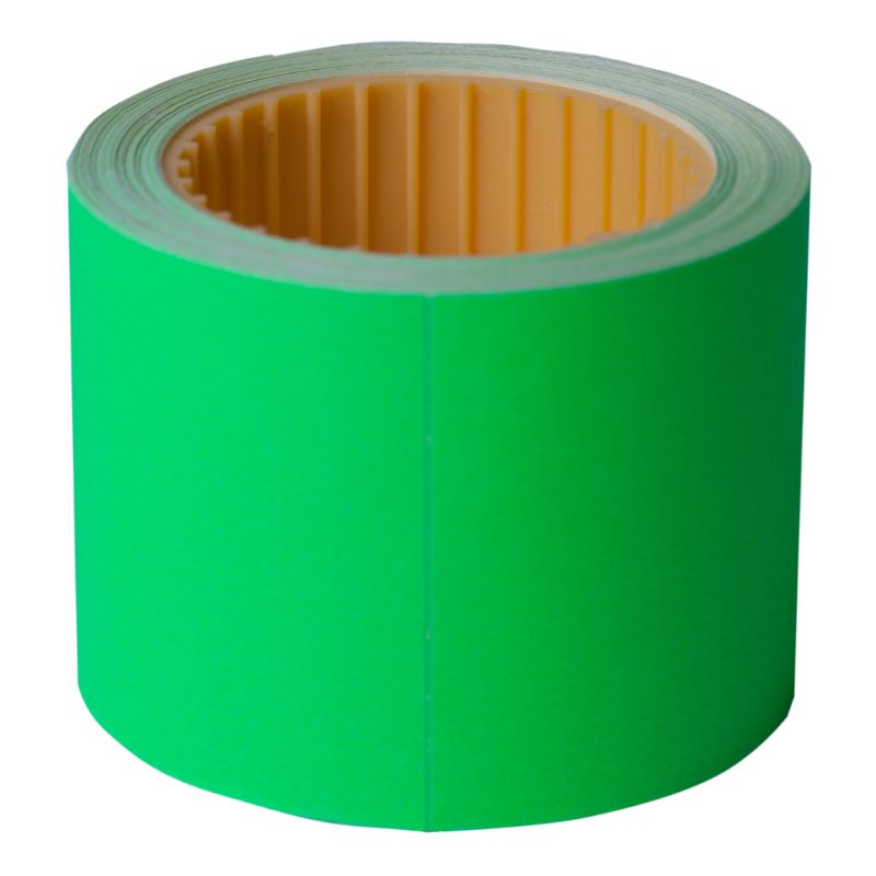 Price tag rectangular "BUROMAX" /BM.282112-04/ 50*40mm, (100pcs, 4m), external winding, green (10/200)