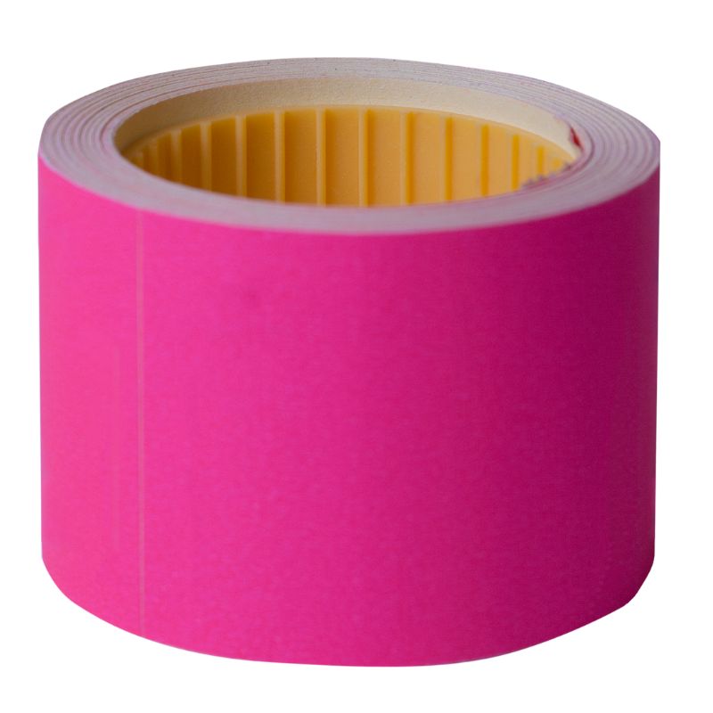 Price tag rectangular "BUROMAX" /BM.282112-29/ 50*40mm, (100 pcs, 4m), external winding, crimson (10/200)