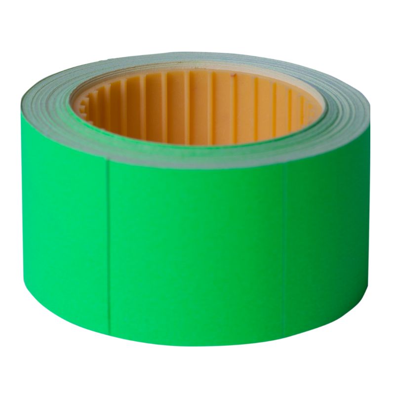Rectangular price tag "BUROMAX" /BM.282113-04/ 30*40mm, (150pcs, 4.5m), outer winding, green (10/200)