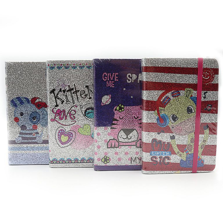 Блокнот на гумці A6/96арк.== "JO" /2011-А6/ "Звірятка" 70g COLOR/box, mix4 (1/24/144)
