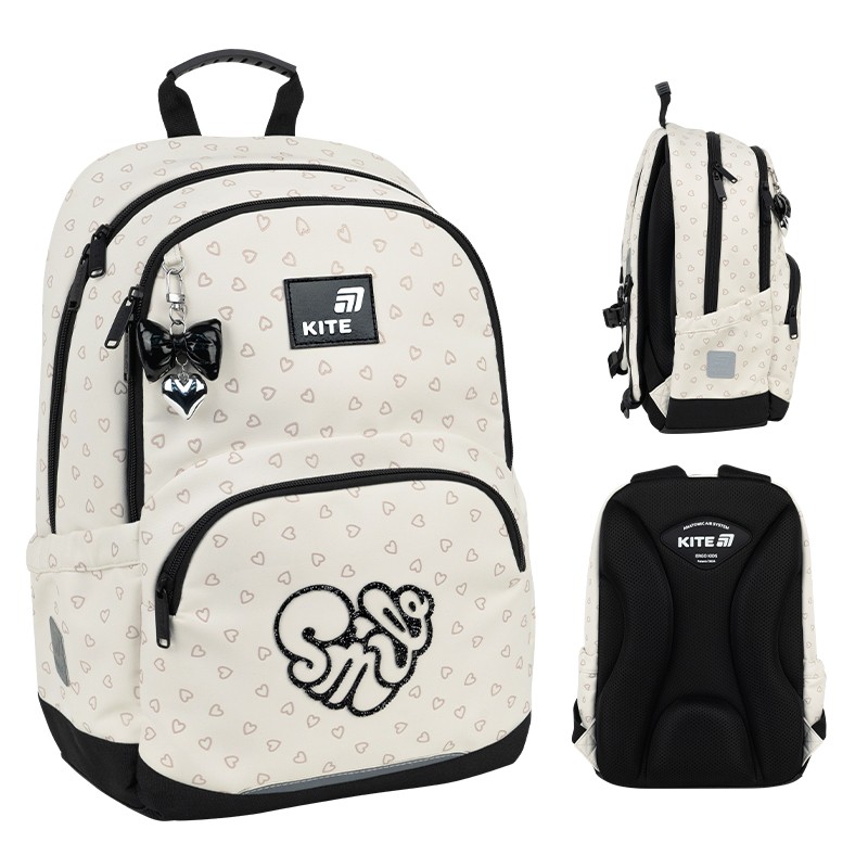 Backpack "Kite" /K26-585M-2/ Education 585 Shimmer&Smile (1/6)