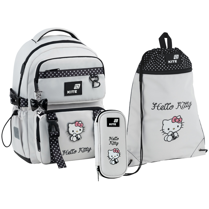 "Kite" set /SET_HK26-1022M/ backpack + pencil case + shoe bag 1022 Hello Kitty (1/6)