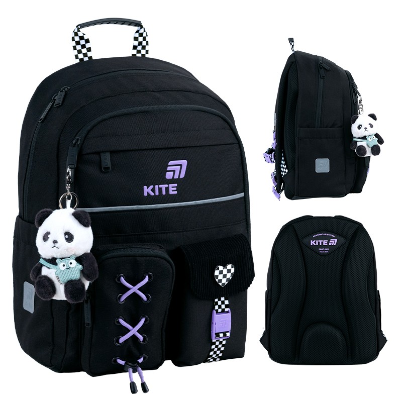 Backpack "Kite" /K26-584M-2/ Education 584 Panda Love (1/6)