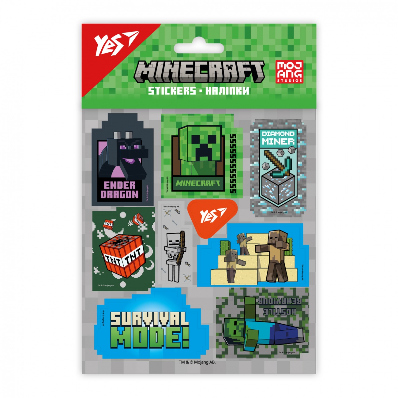 Stickers "YES" /954923/ "Minecraft" (1/100)