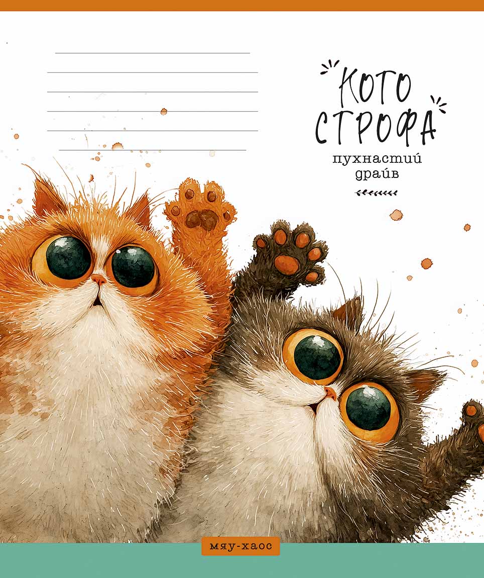 Student's notebook "Schoolboy" 12 sheets// /3778C/ "KotoStrofa" VD varnish (neutral) (30/300)