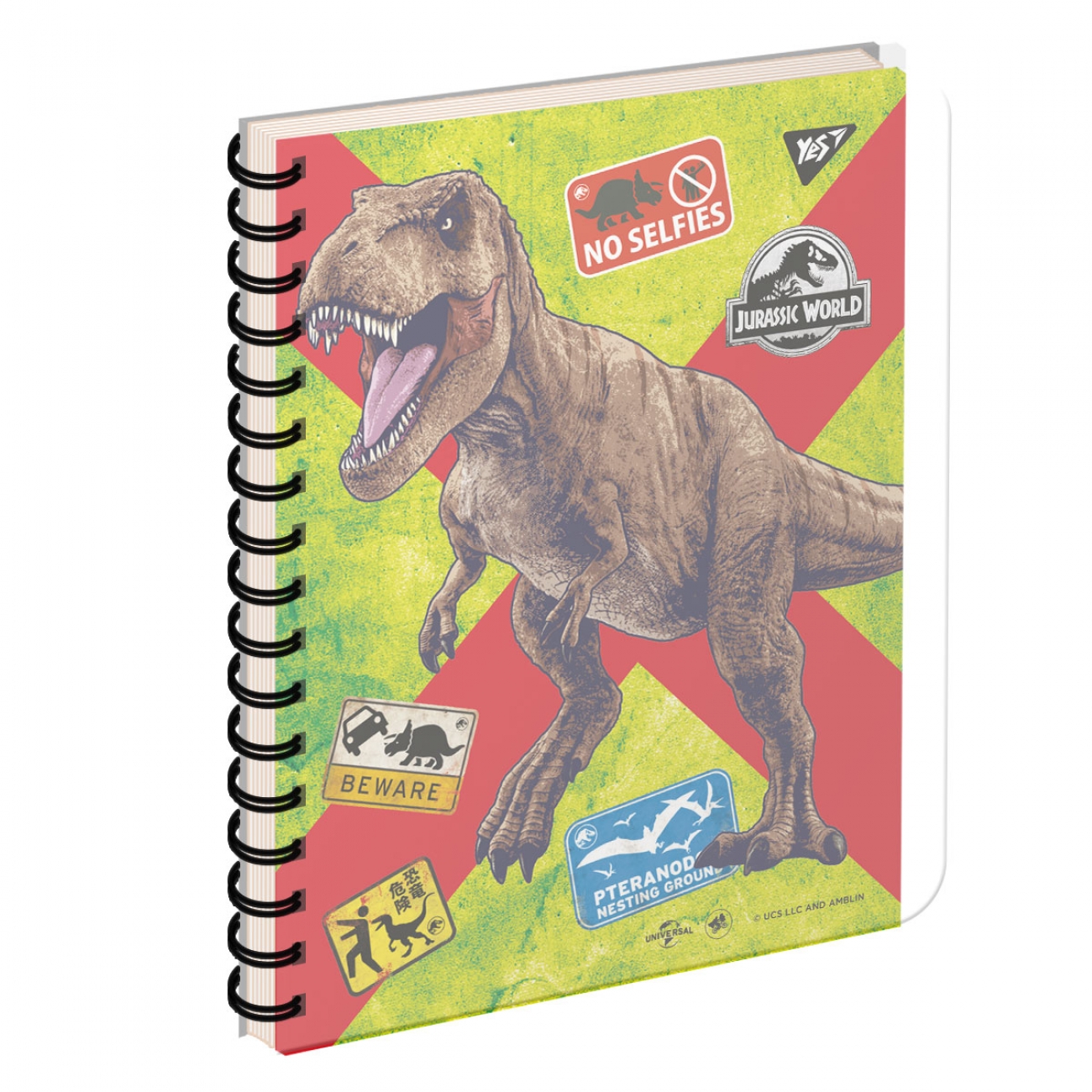 Notebook "YES" A5/144 4 in 1 /681872/ "Jurassic World. Dino tracker", plastic cover, with section. (3/30)